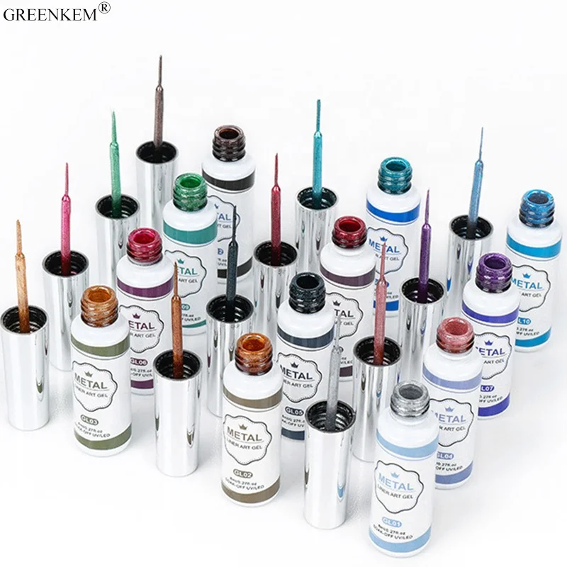12 Color Halloween Glow in Dark Pull Thread Glue  Custom Logo Luminescent Painting Gel Nail Art