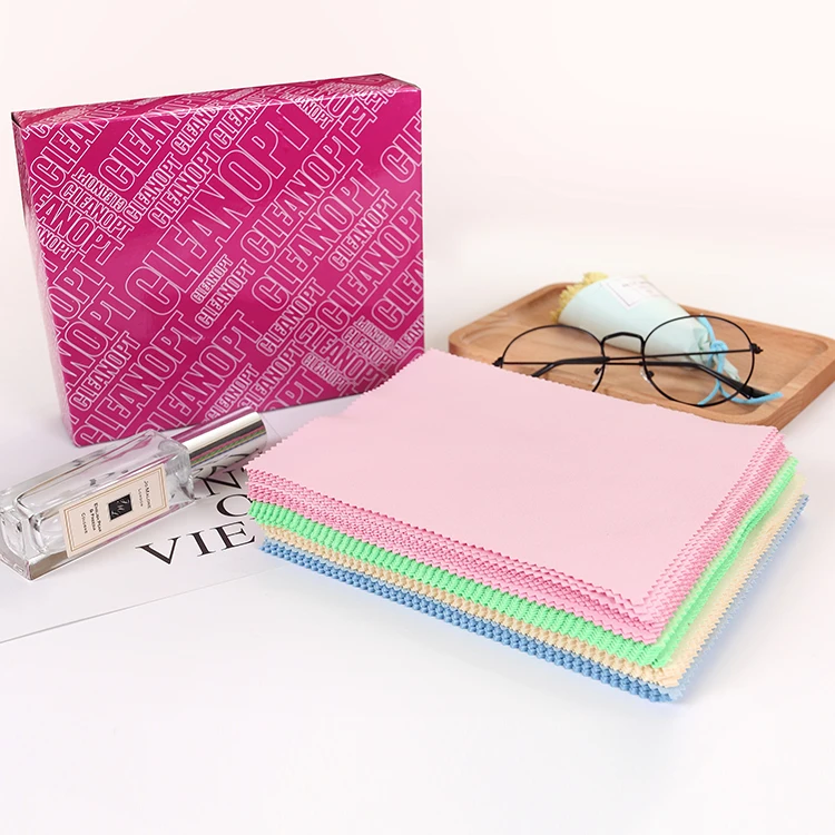 Microfiber Cloth Eco Soft Portable customized packaging Cloth Eyeglasses individual Lens Cleaning cloth