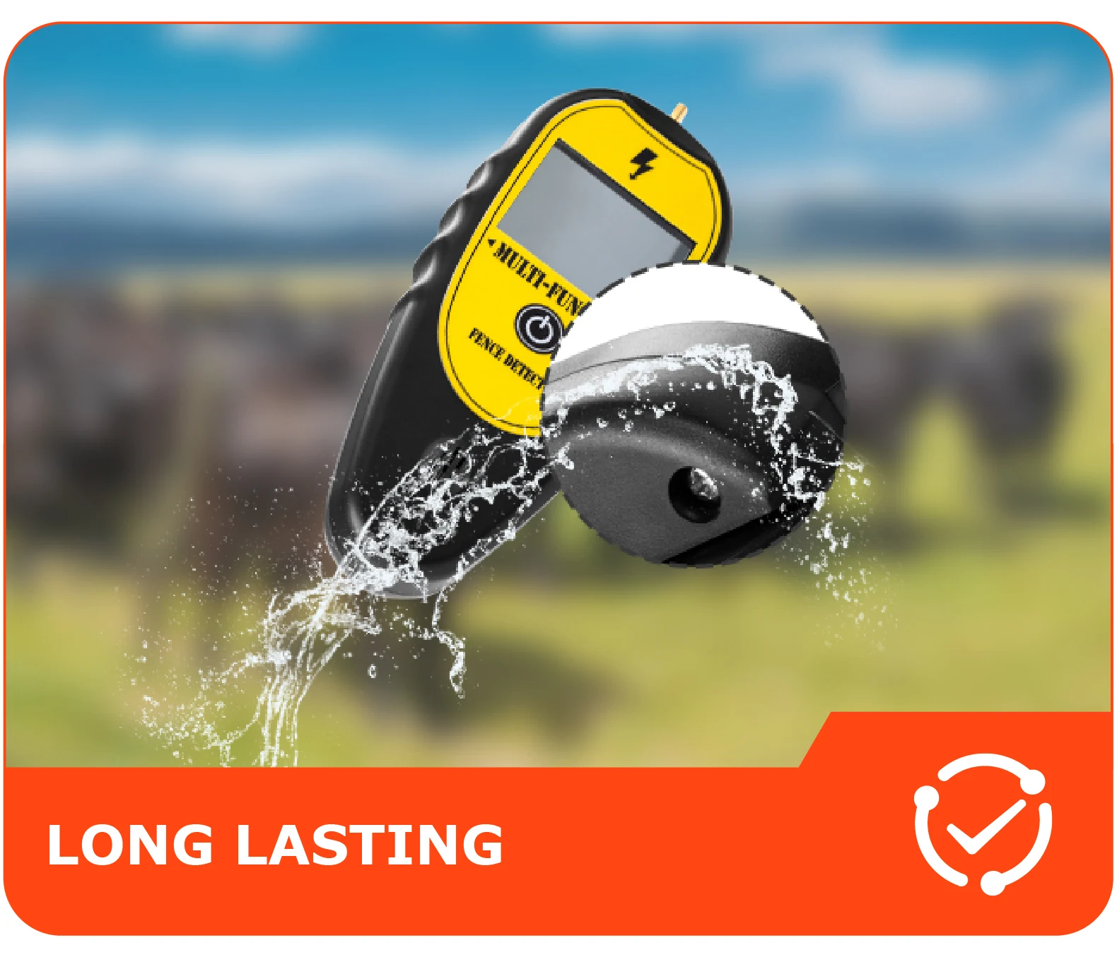 waterproof 15kv voltage electric Fence Fault Finder electric Digital fence tester with backlight