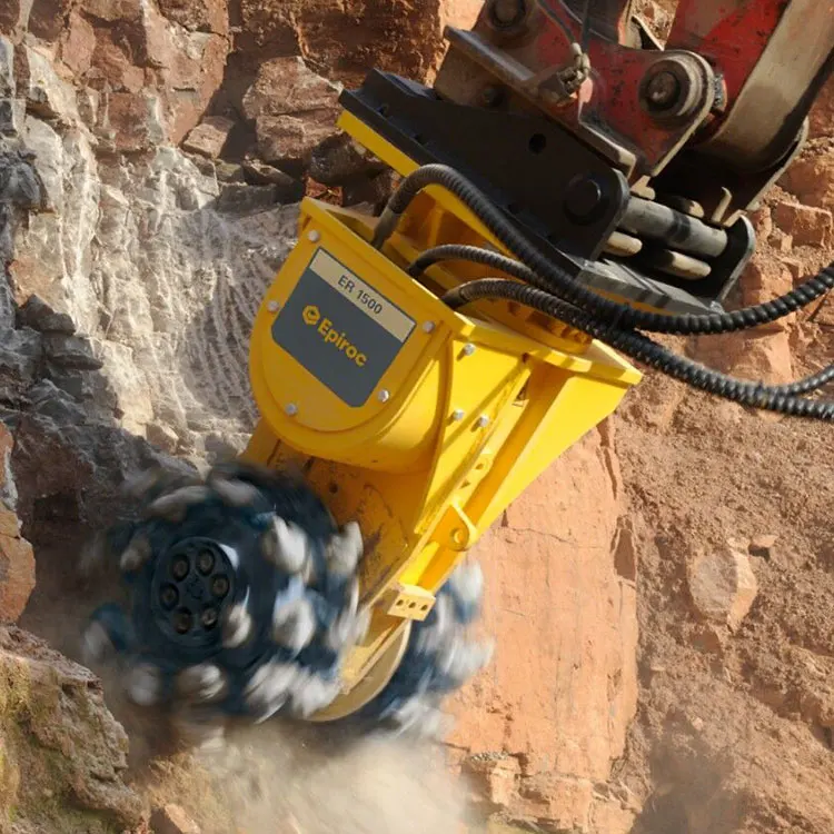 Transverse drum cutters is a compact transverse hydraulic tools be used for rock excavation demolition underground scaling