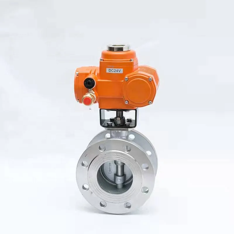 150 фунтов PN16 Электрический регулирующий клапан, клапан-бабочка