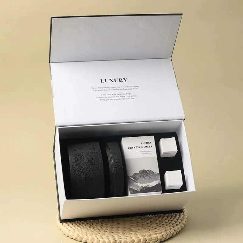 NEWIND Wholesale Essential Oil Fragrance Lava Stone Cement Jar Aromatherapy Natural Stone Spa Aroma Crystal Diffuser