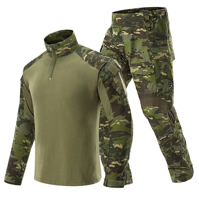 Custom Camouflage Tactical Clothing Long Sleeve Shirt and Pants Combat G3 Frog Suit ACU Uniforms