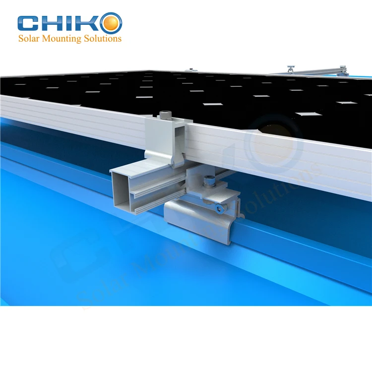 CHIKO Lysaght Klip-lok rooftop mounting structure solar system stand for Metal Roof solar panel