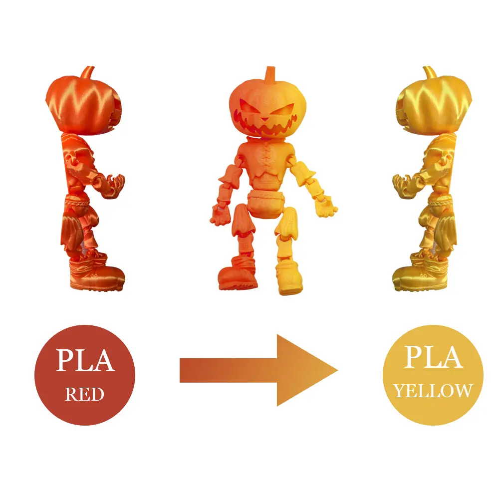 PLA material Natural harmless biodegradable reusable Halloween decorations pumpkin toy doll FDM process 3d printing service