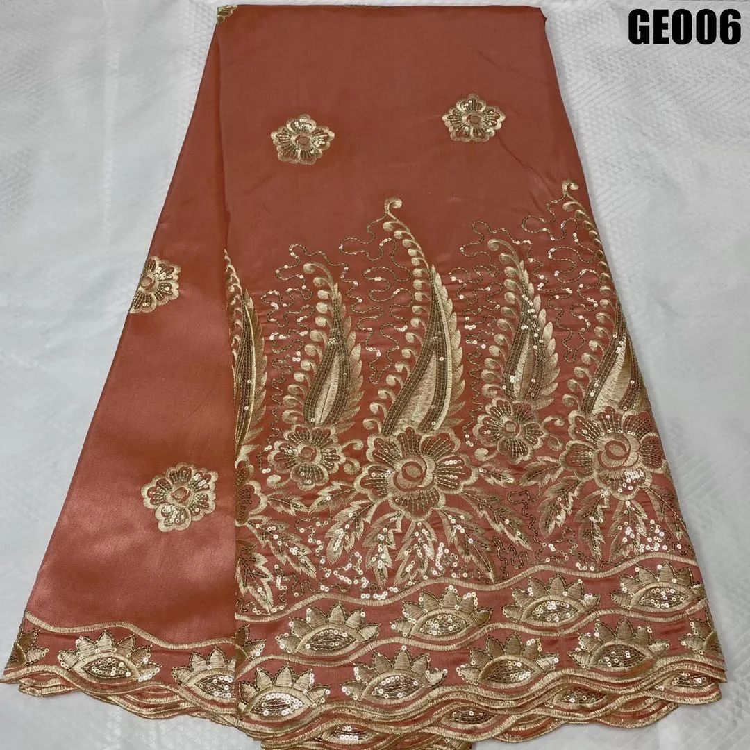 High Quality Royal Blue George Lace Fabric 2023 African Lace Fabric George Wrapper Ladies Dress Material