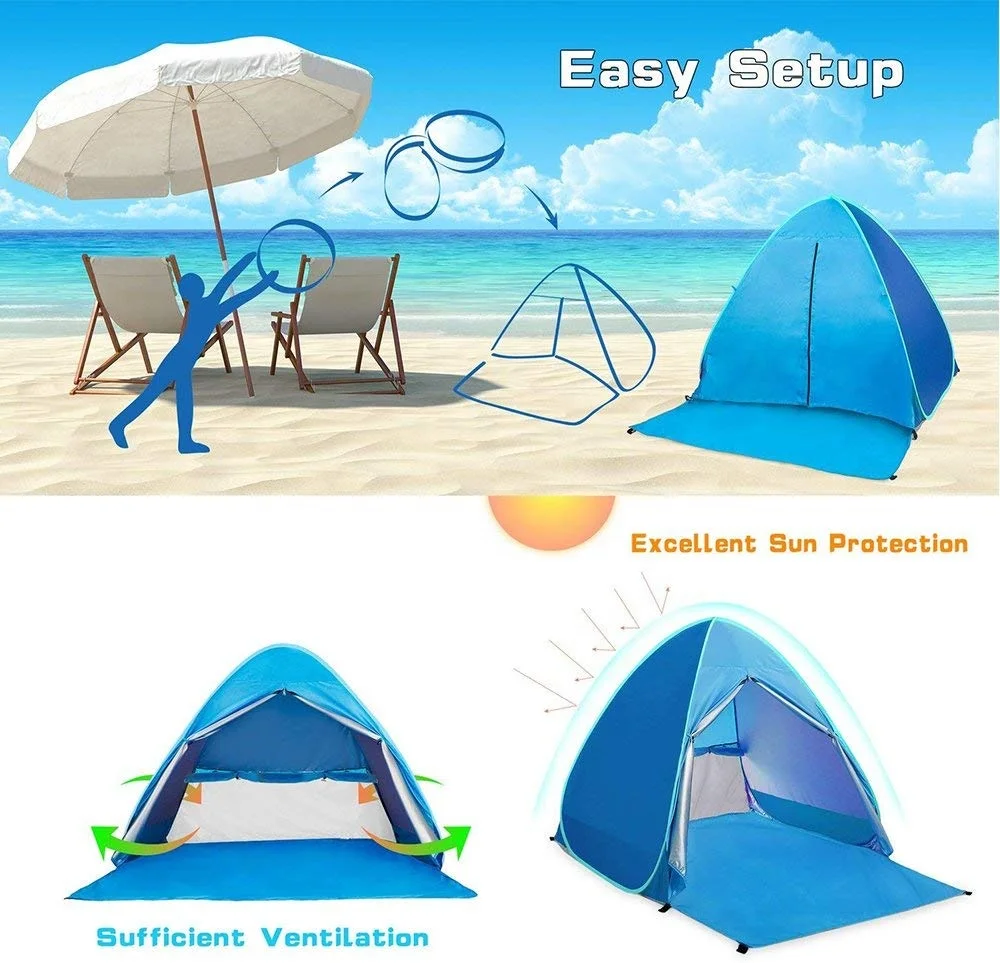Factory Baby Beach Tent Pop up Beach Toys Outdoor Camping Sunshade Foldable Tents For Kids
