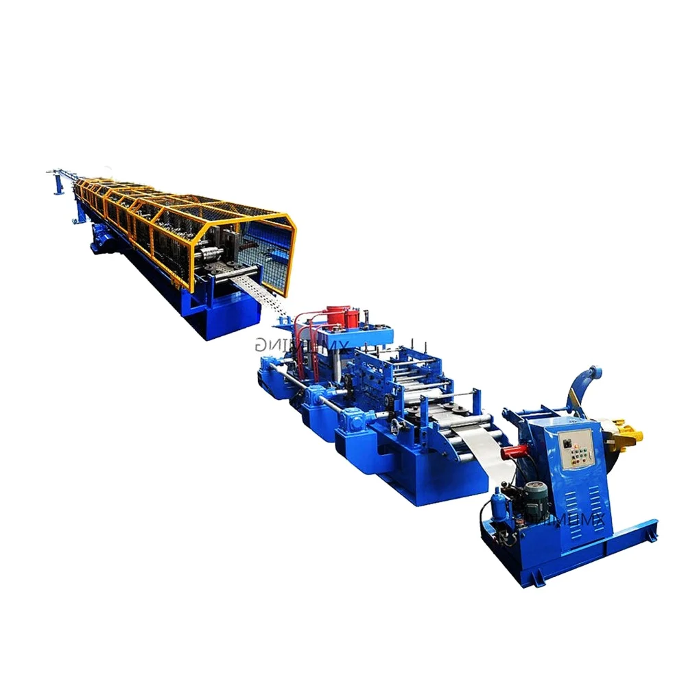 Cable tray shelves storage rack column roll forming machine