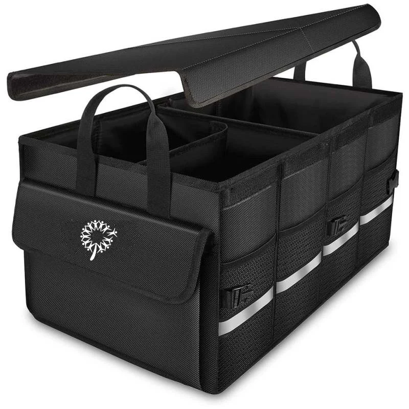 Dandelion Customized Garden Trunk Organizer with Foldable Lid, Large Capacity Collapsible Trunk Storage Box