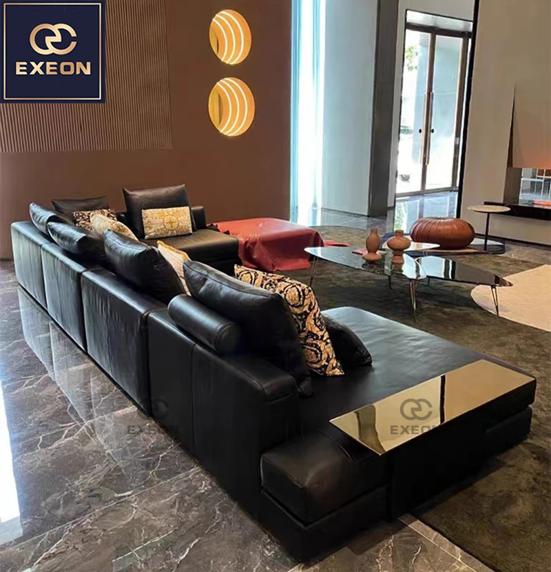 Dealer Interior Full House Furniture Designs Velvet Luxury Villa Furniture Customize House Lobby Living Room Couch Sofa Set