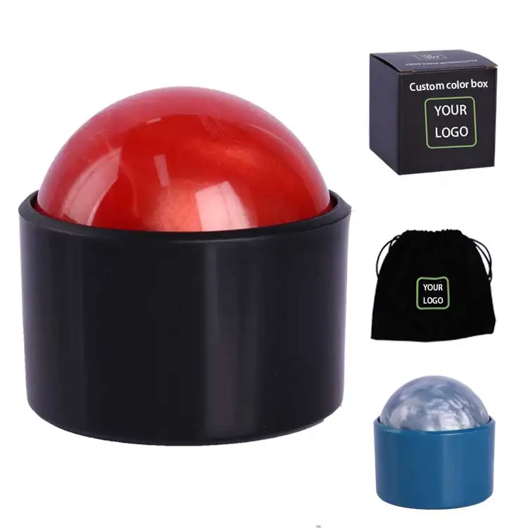 customized rotating manual relax body muscle fascia foot knee massage roller massage ball