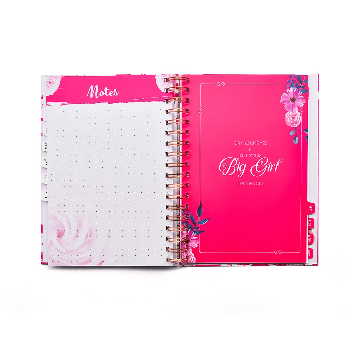 Customized logo Spiral Binding notbooks Size Hardcover budget planner Organizer journal printing