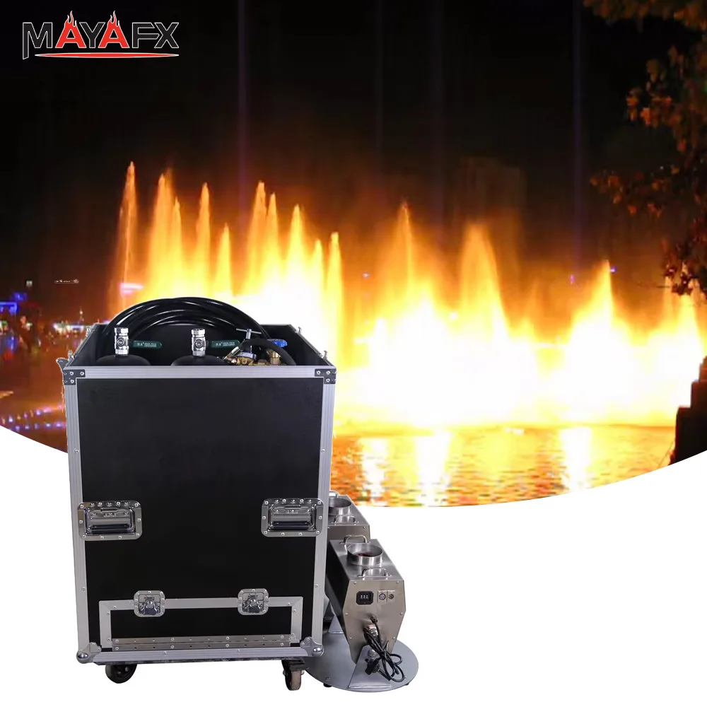 8-10 m High Flame Large Fire Two Flame Head Dmx Flame Projector for Outdoor Event Sports Show