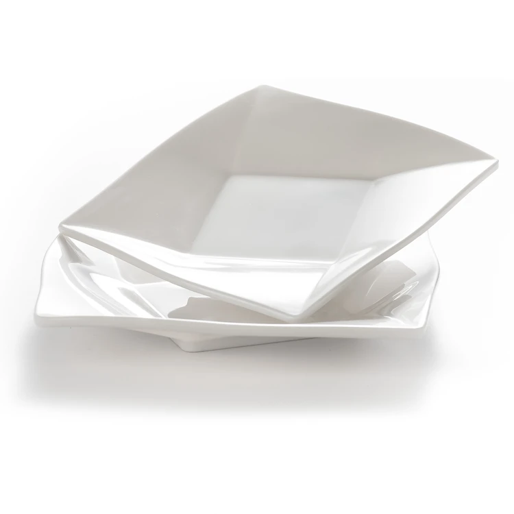 Trade assurance white blank melamine side plastic plate ,white plate melamine