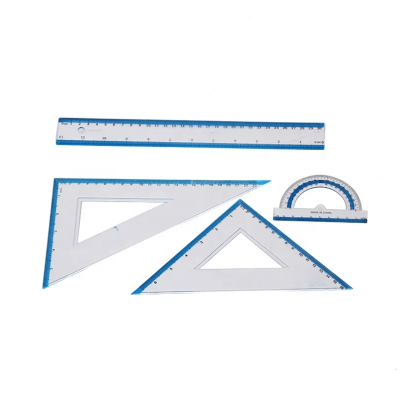 Лидер продаж пластиковая комбинированная линейка геометрической