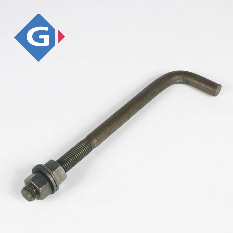 Gangda concrete heat treatment anchor bolt stainless steel l-shaped wedge anchor through bolt