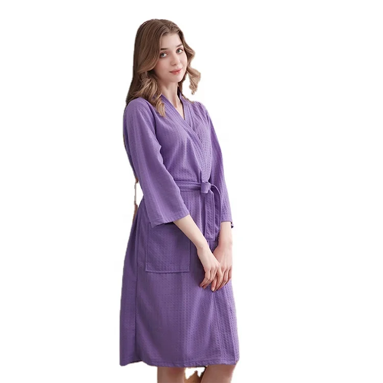 Lady muslim sexy fancy custom pattern nightgown with long sleeve