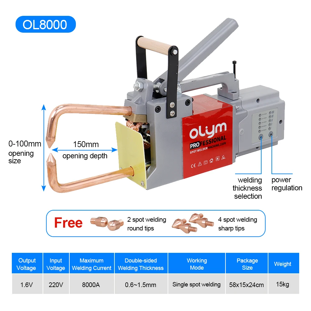 Electric spot welder machine handheld spot welding for metal car repairing
