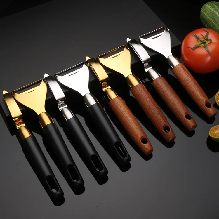 304 Stainless Steel Multi-purpose Melon Planer Peeler Fruit Triangle Push Grater Carving Peeling Knife