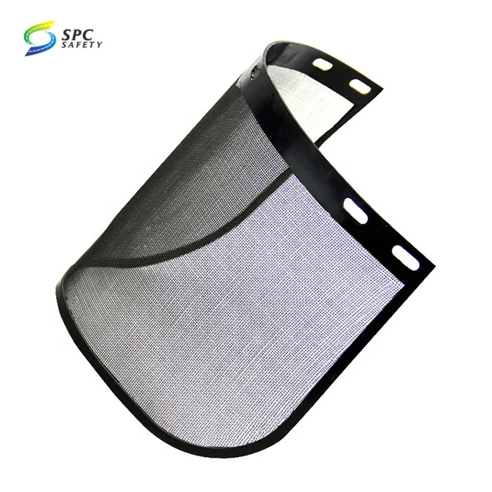 Head Protective Black Wire Mesh Screen Forestry Woodworker Replacement Plastic Headgear Visor Shield for Chainsaw Helmet