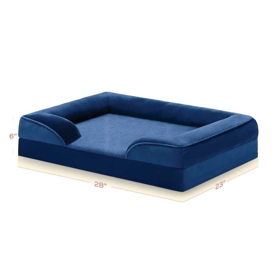 Orthopedic Sofa Ultra Comfortable Dog Bed for Large Dogs Breathable Waterproof Pet Bed Egg Foam Sofa Bed