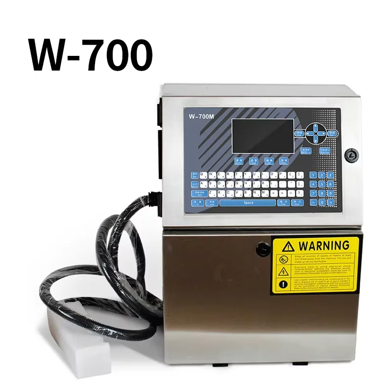 W-700M CIJ Industrial Small Character Inkjet Printer Automatic CIJ Inkjet Printer Continuous Inkjet Printer