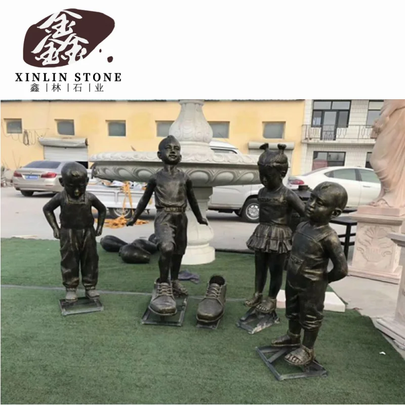 lord shiva stone statue children with shoes stone sculpture Modern Outdoor garden statue stone carving custom 1.2m 1.5m 1.8m 2m