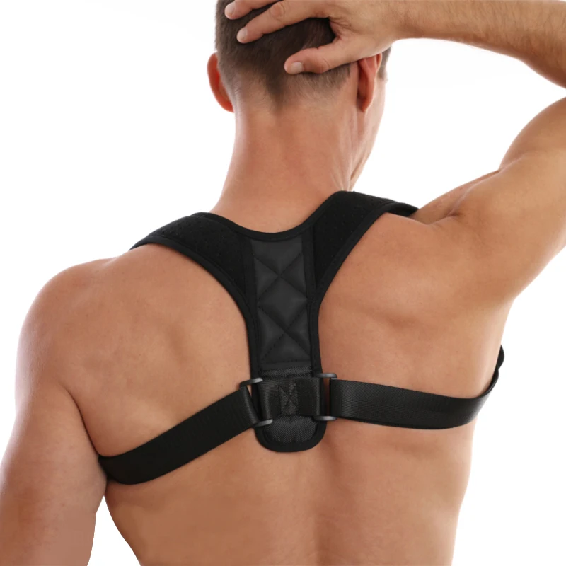 Custom Adjustable Back Shoulder Belt Posture Support Corrector Band Clavicle Body Posture Corrector De Postura For Men And Women