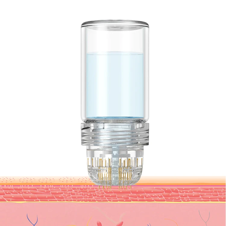 20 штырьков для домашнего использования, гидравлическая игла Hydraroller, 20 золотых микроиголков, гидравлический ролик 1 мм с сывороткой для ухода за кожей