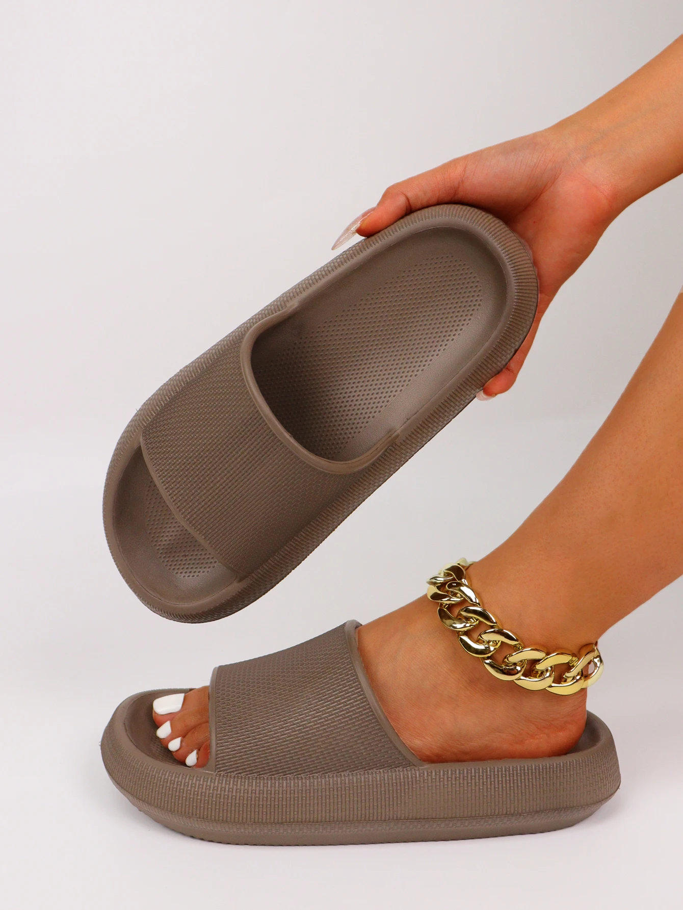 Custom Logo Pattern Eva Soft Sole Beach Slide Sandals Bathroom Shoes Chancletas De Hombre Pillow Slippers For Women And Men