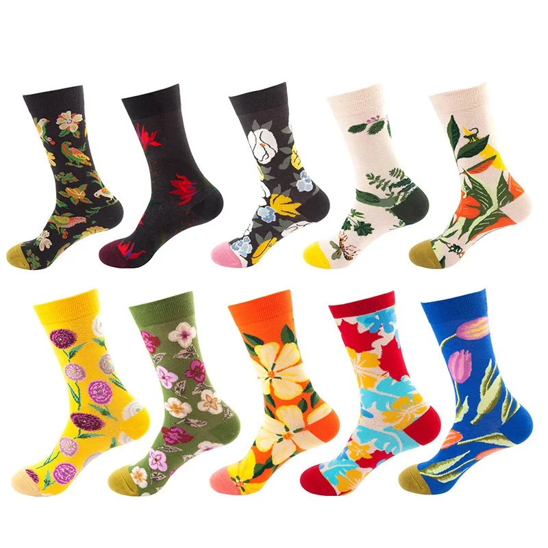 Good Quality Unique Hip Hop Personality Creative Men Designer happy Funny skate Socks Dropshipping unisex