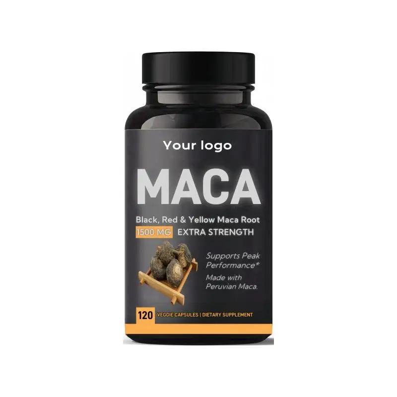 ODM/OEM Maca экстракт корня добавки для мужчин и женщин (экстракт эпимедиума Hornygoatweed) веганские капсулы