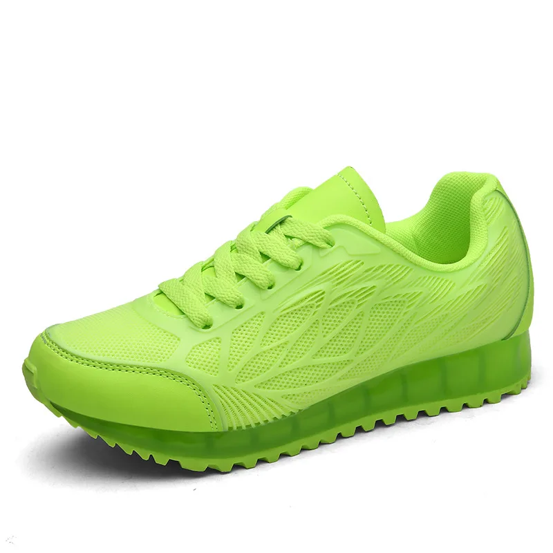 New Fashion Shoes Clear Transparent Air Cushion Jelly Outsole Platform Women White Sneakers for Sport Running