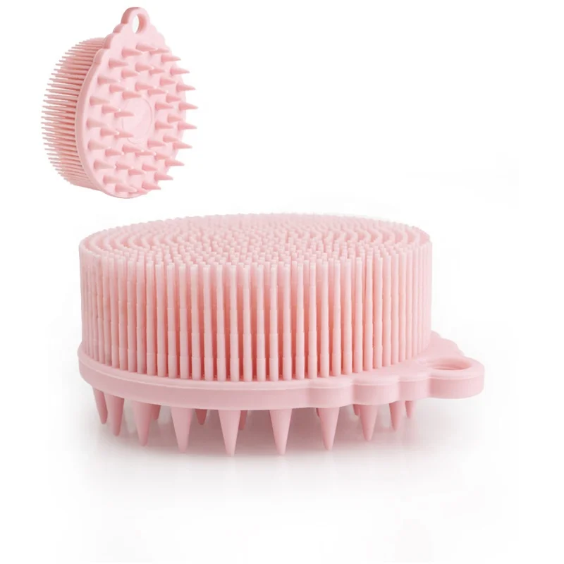 Силиконовый скребок для тела двухсторонняя щетка лица и ванны силиконовая очистки