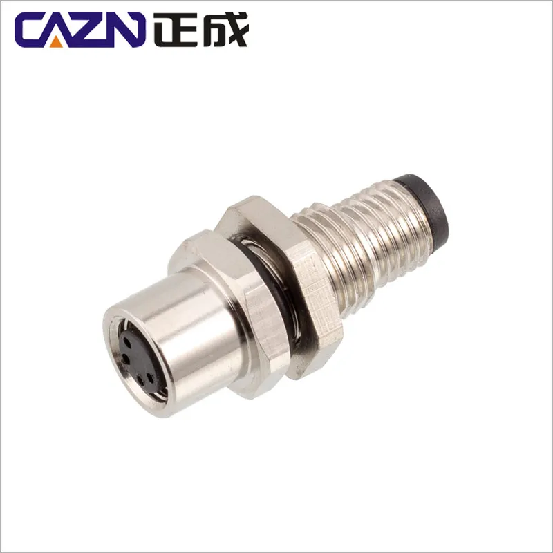 Water Resistant IP67 M8 3 4 5 Contacts A B-code I-type Adapter PS Type M8 Metal Screw Socket Miniature Connectors