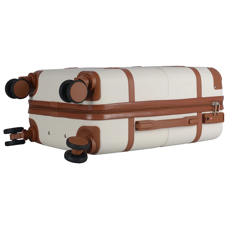 New Arrival Retro ABS Travel Luggage Custom Logo Carry on Suitcase Lightweight Traveling Bag Trolley Set