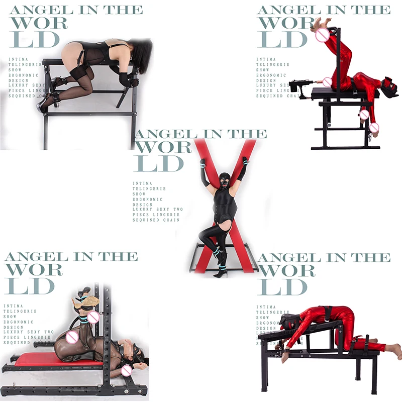 Sadism and Masochism Teach slave Love Deeper Position Sex tool to make love tools With handcuffs sex chair