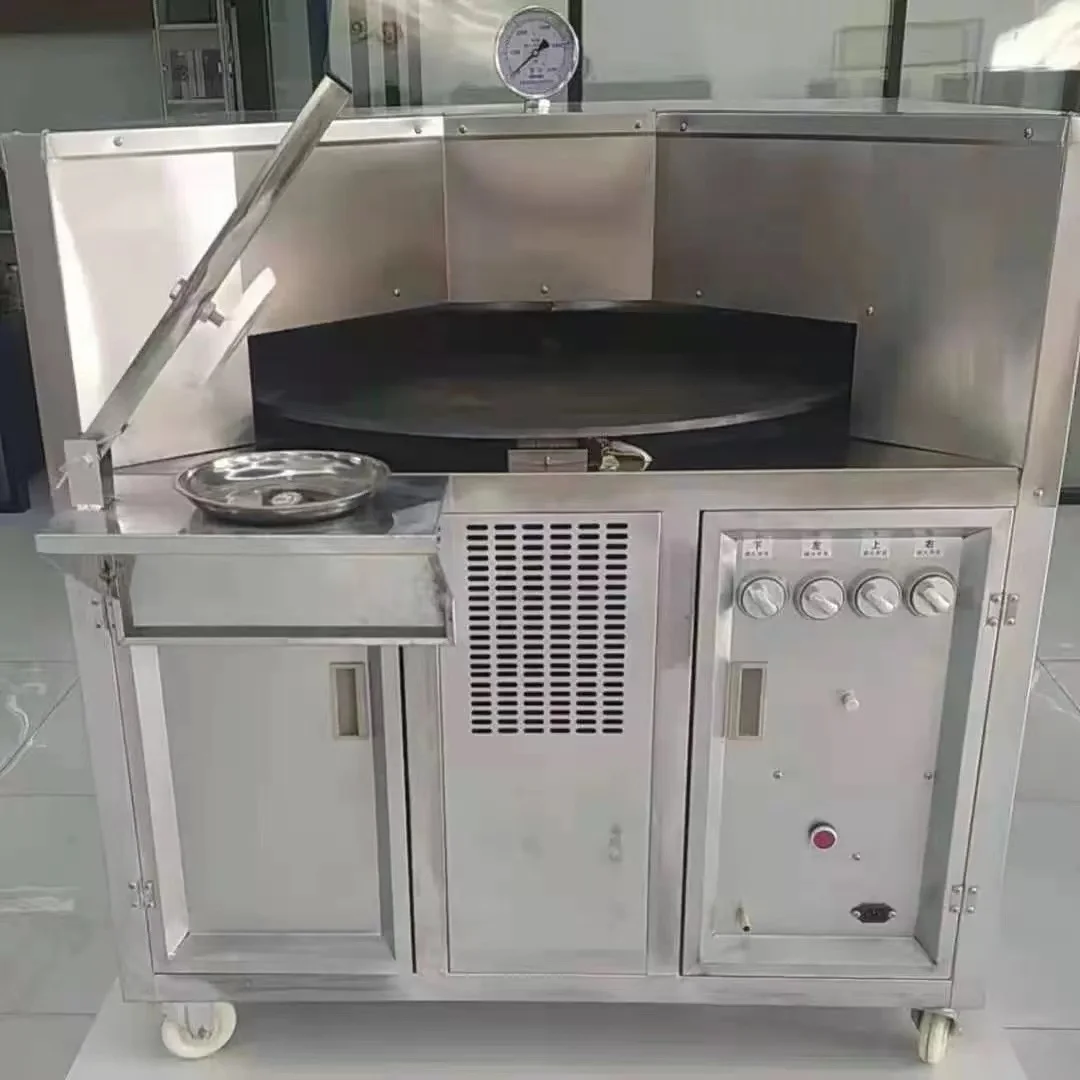 Stainless steel pita bread stone base oven lahmacun chapati roti making machine flat bread roti maker machine