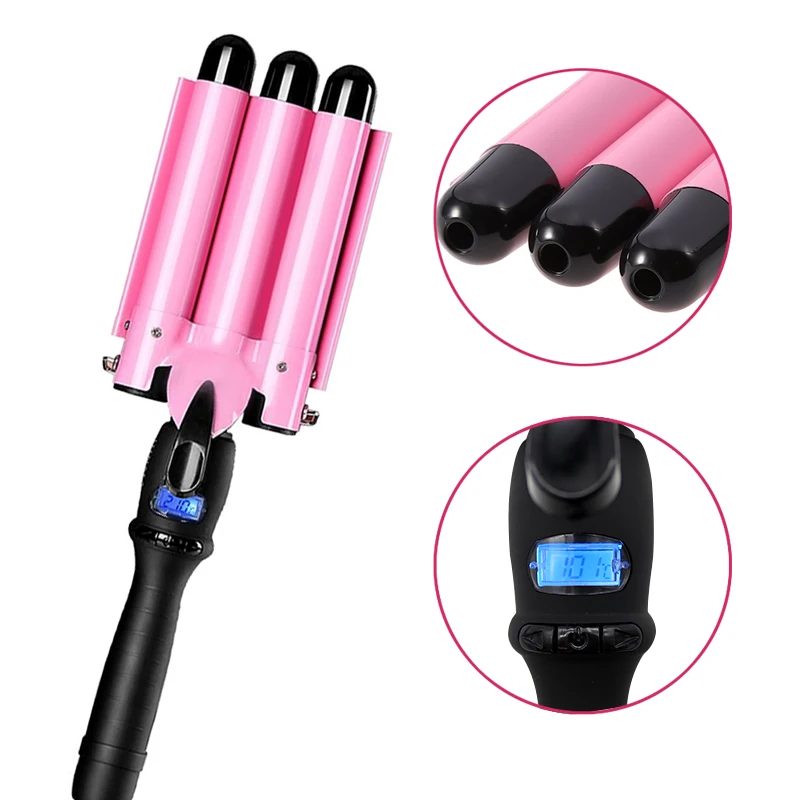 Top Styling Tool MINI Curling Iron Ceramic Triple, Equipment Hair Salon Woman Hair Tool MINI Curling Iron Hair Curler