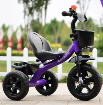 Простой детский трехколесный велосипед От 1 до 3 лет Детская двухместная коляска/игрушечная машинка для детей 2, 3, 5 лет штанишки для малышей легкое детское транспортное средство с велосипед