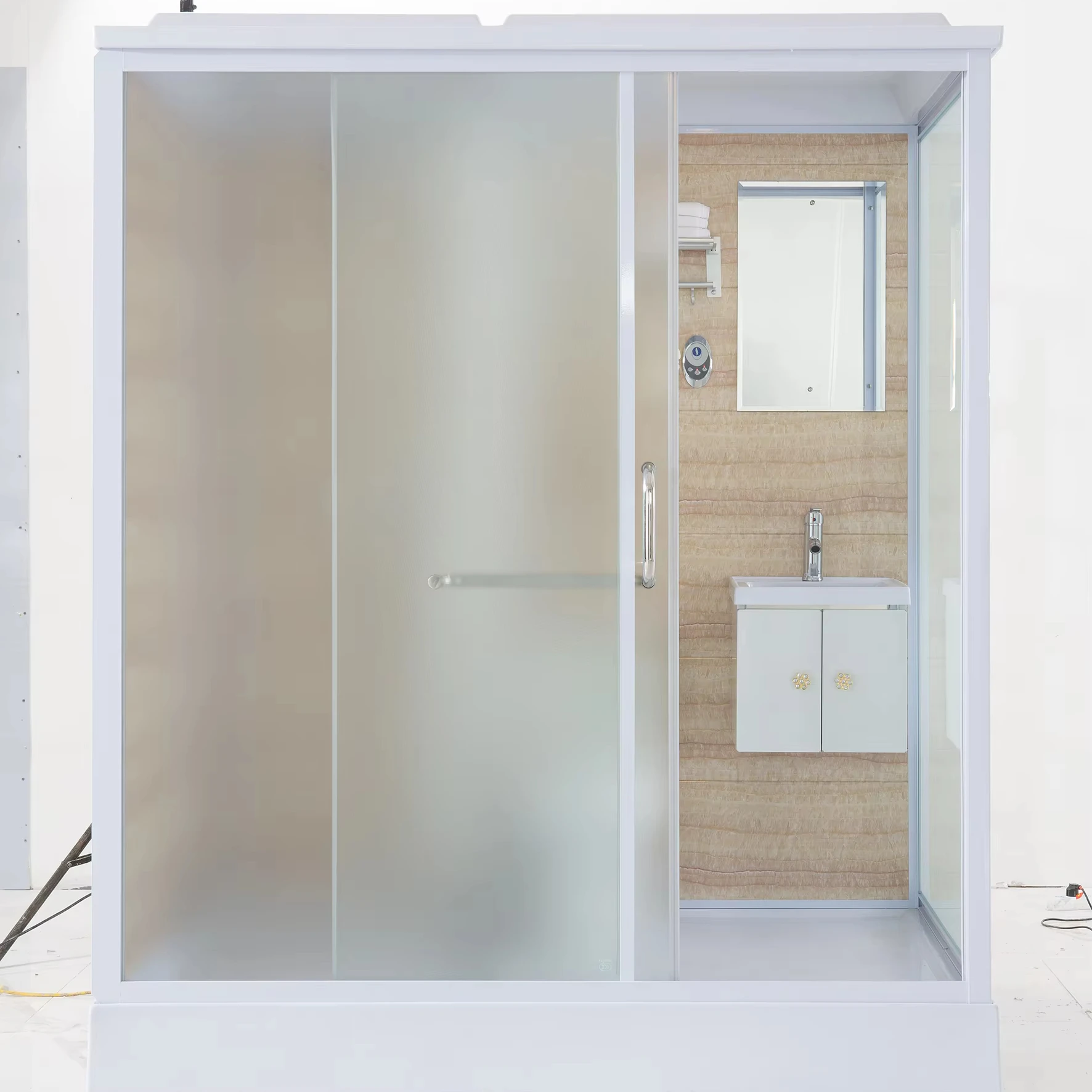 Integrated Complete One-Piece Modular Prefabricated Bathroom Pod with Toilet & Shower Combination Efficient Space Utilization