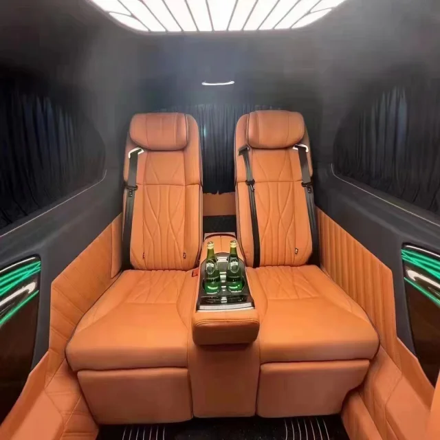Custom SUV Car Interior Benz V260 Conversion Rear Seat Kit Luxury Leather Rear Seat for Benz