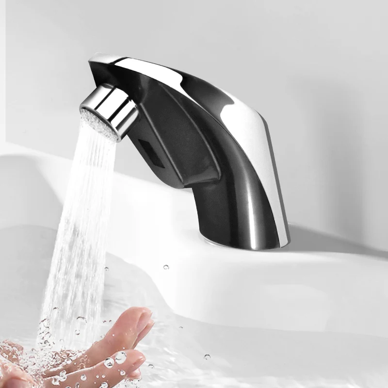 Automatic Intelligent Smart Control Basin Faucet Taps Body Full Brass Mixer Water Bathroom Faucet Sensor Water Faucet Sensor