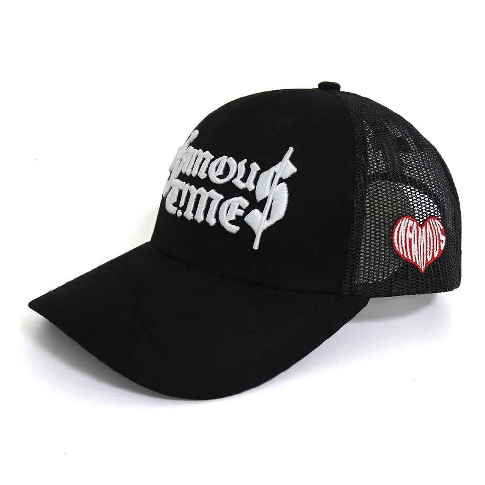 Cool Design Custom Trucker Hat Cap With Custom Embroidery Logo On 2 Positions Great For Hunting Running Outdoor Sports Hats