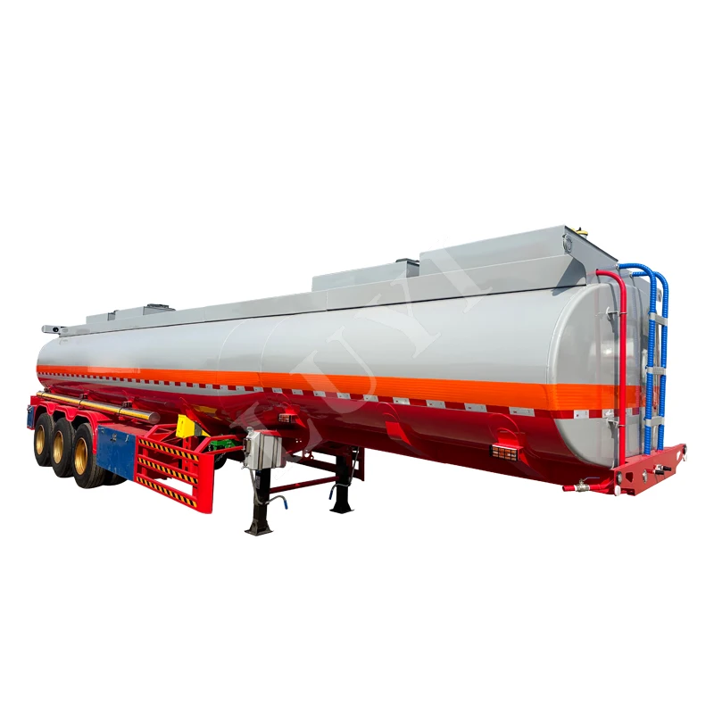 Luyi Factory Direct Sale Good Price Customizable 3 Axles 4 Axles 30 to 45 CBM Oil Tanker Fuel Tank Truck Trailer