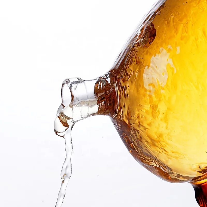 800ml Cute Kitten Shape Glass Wine Bottle Glass Wine Decanter