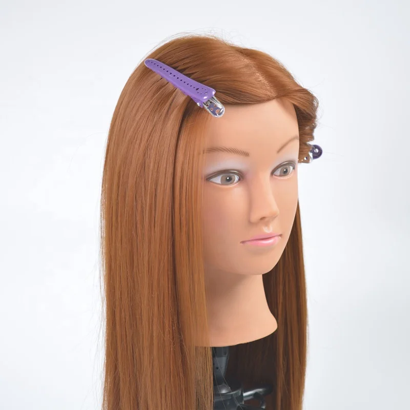 Wholesale Resistente synthetic hair training heads fiber training mannequin heads