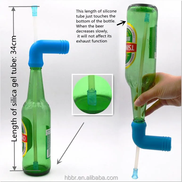 Beer snorkel with cleaning brush Beer Funnel drinking games snorkel