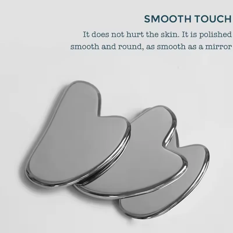Customizable Beauty Gua Sha Massage Tool Terahertz Facial Massager Heart Shaped GuaSha Board for Men and Women