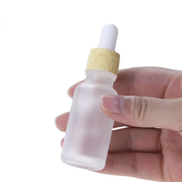 
cosmetic glass essential oil bottles 5 10 15 20 ml 30ml 50 100 ml frosted glass bottle water transfer wood grain dropper 